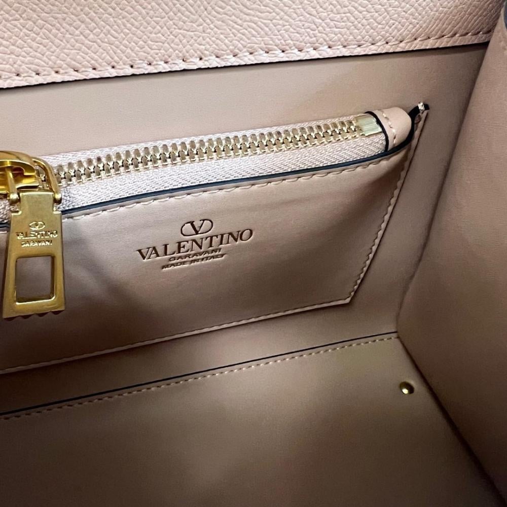Garavani VSLING Crystal-Embellished Calfskin Shoulder Bag