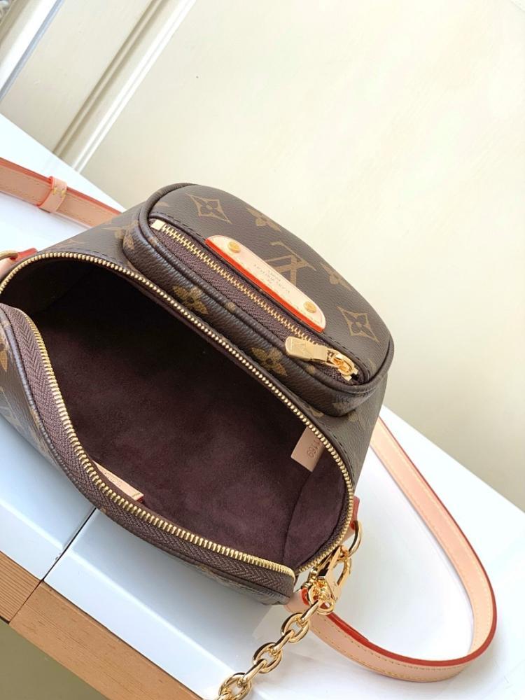 Elegant Premium Monogram Leather Shoulder Bag