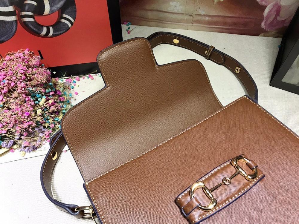 Modern Italian-Inspired Brown Leather Crossbody Bag