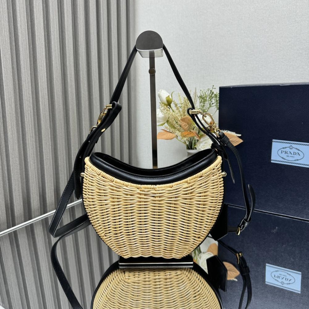 Woven Top Handle Bag