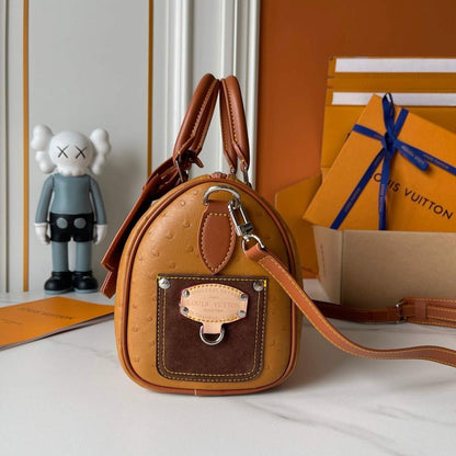 Speedy Bandouliere Monogram Calfskin Top Handle Bag