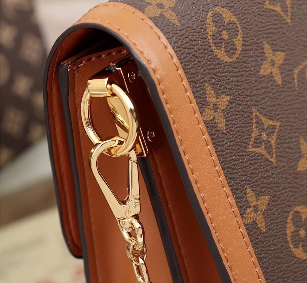 Stylish Premium Monogram Leather Top Handle Bag
