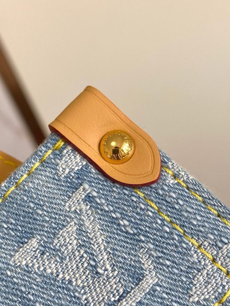 Elegant Stylish Blue Woven Denim Shoulder Bag