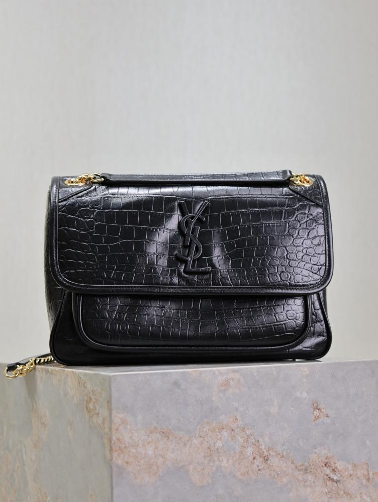 Gold Leather Top Handle Bag