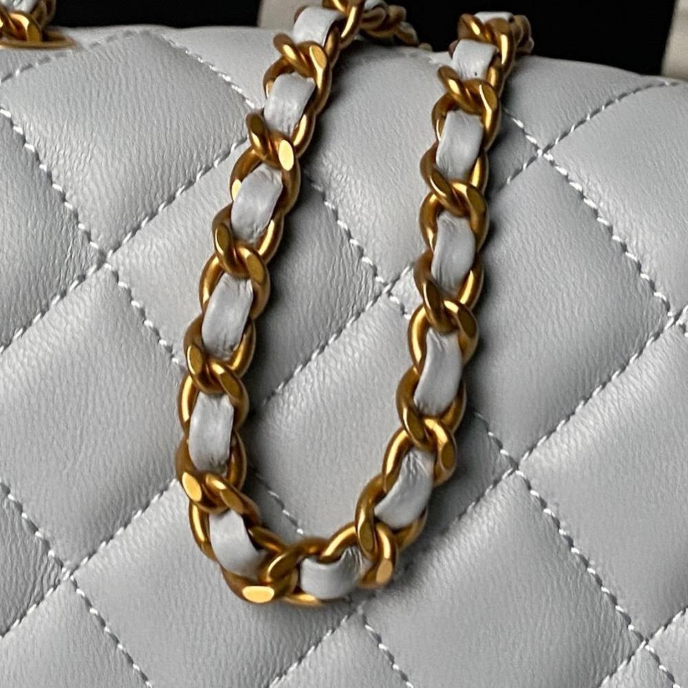 Gold Top Handle Bag