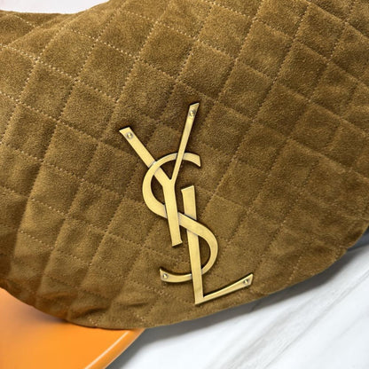 Suede Top Handle Bag