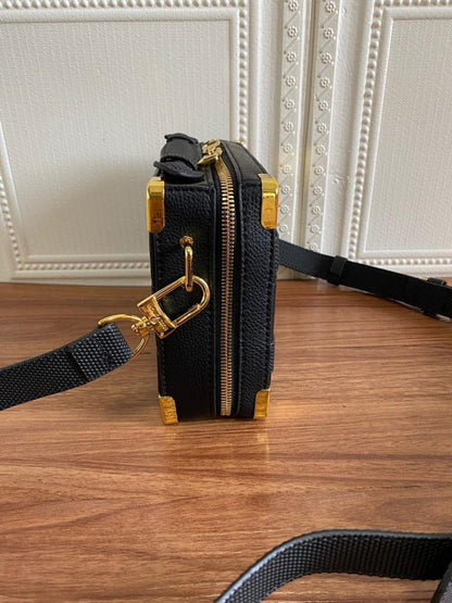 Elegant Refined Studded Leather Shoulder Bag