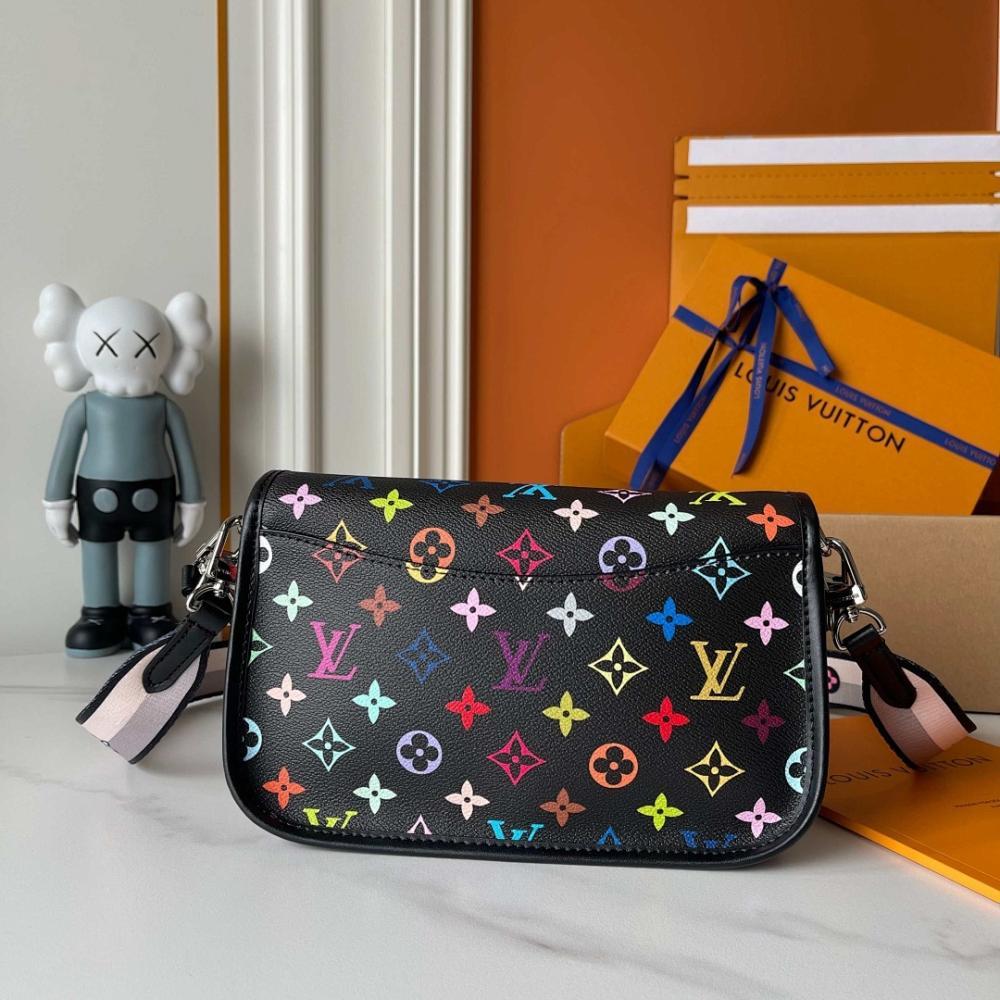 Diane Embroidered Leather Shoulder Bag