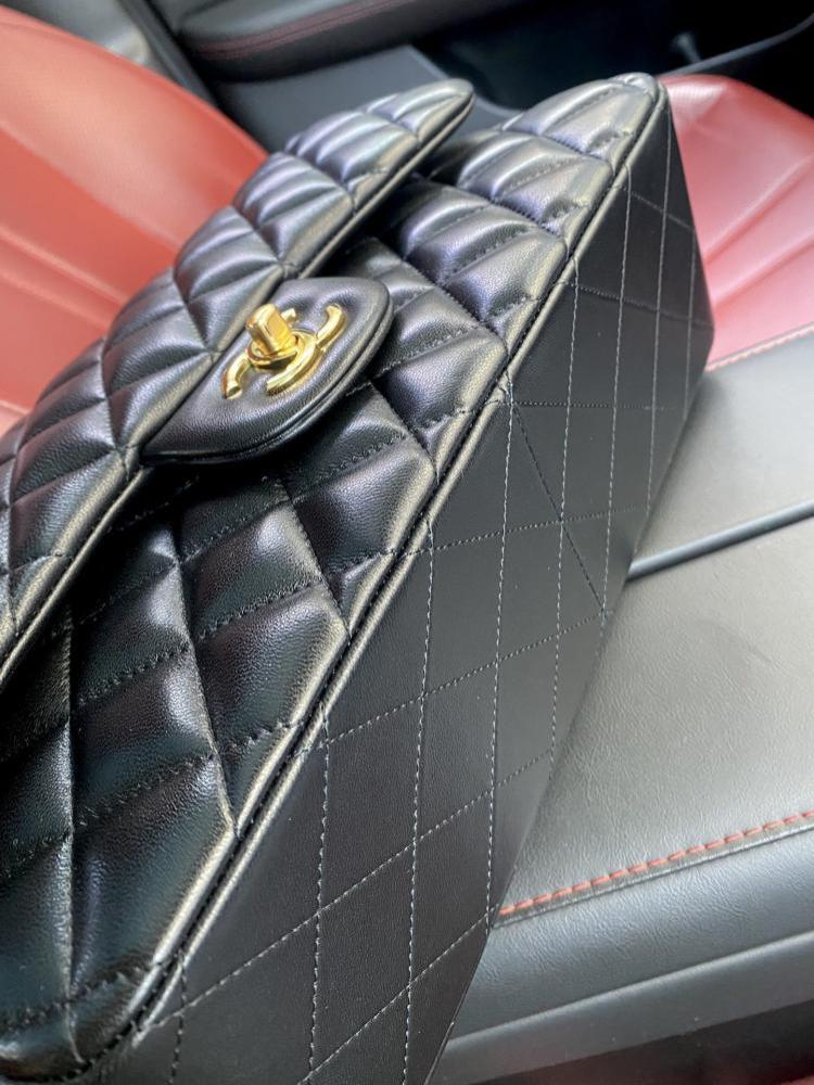 Lambskin Top Handle Bag