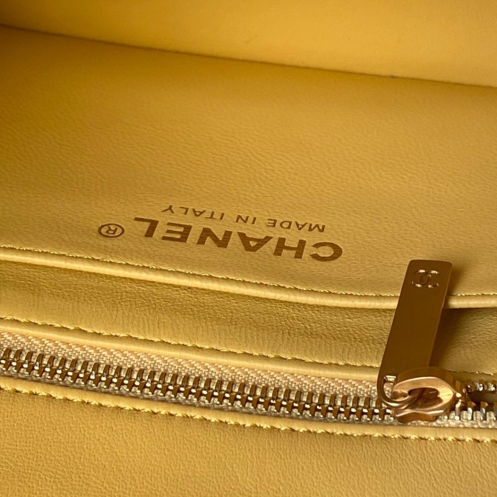 Gold Top Handle Bag