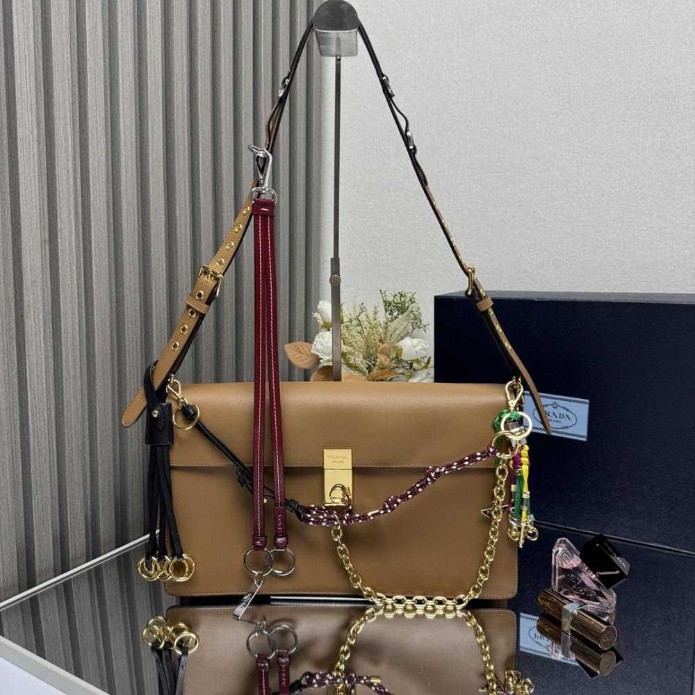 Gold Leather Shoulder Bag