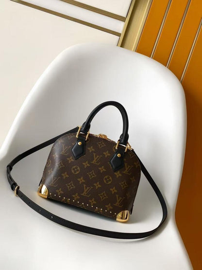Leather Top Handle Bag