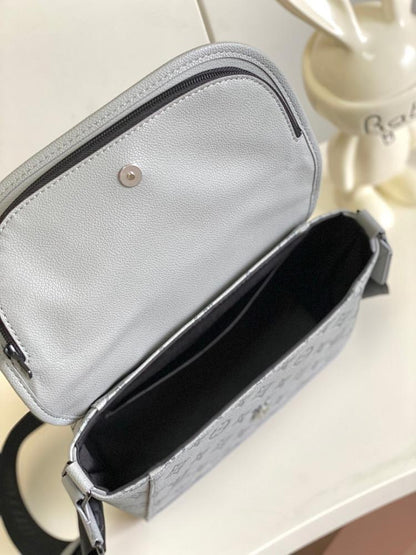 Elegant Premium Monogram Leather Shoulder Bag