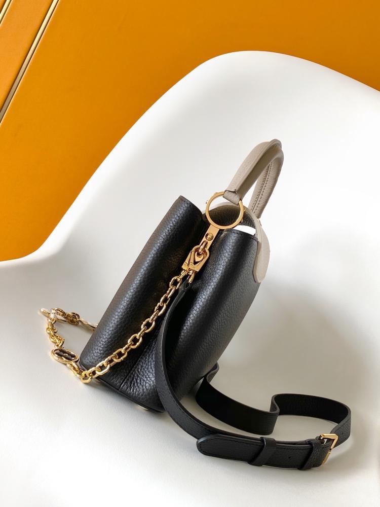 Monogram Leather Top Handle Bag