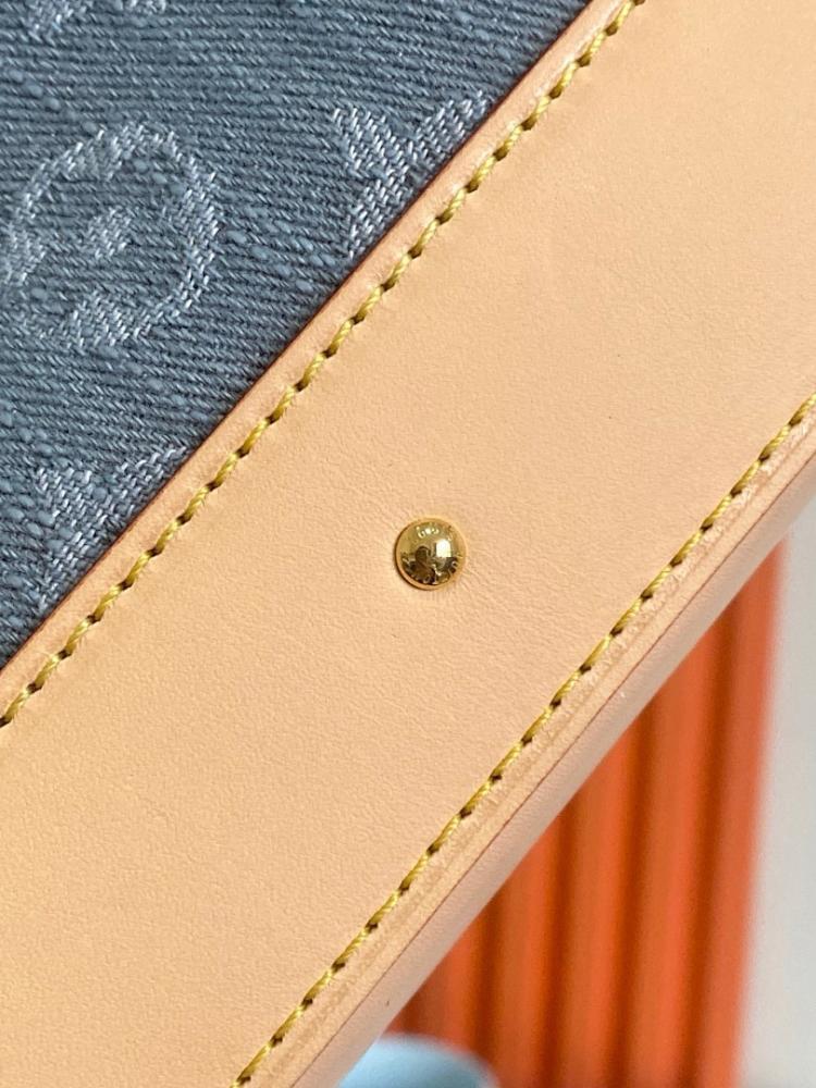 Stylish Refined Monogram Leather Top Handle Bag