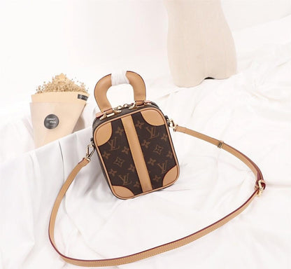 Stylish Monogram Leather Shoulder Bag – Special Edition