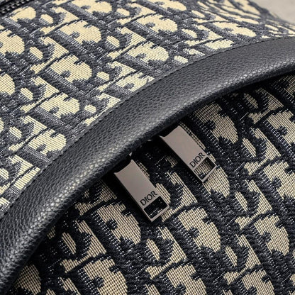 Stylish Refined Beige Quilted Jacquard Crossbody Bag