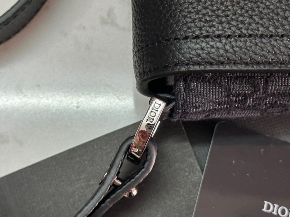 Saddle Grey Calfskin Shoulder Bag