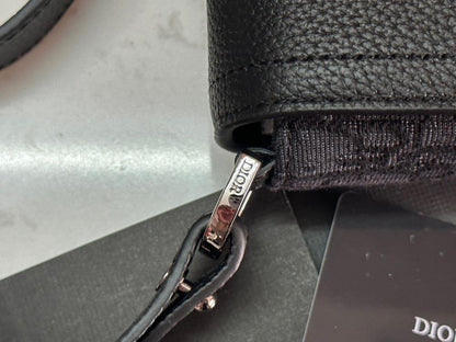 Saddle Grey Calfskin Shoulder Bag