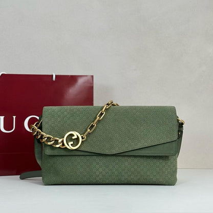 Suede Top Handle Bag