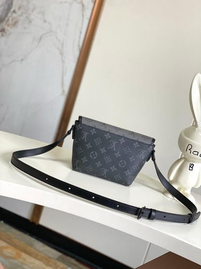 Modern Italian-Inspired Silver Canvas Top Handle Bag