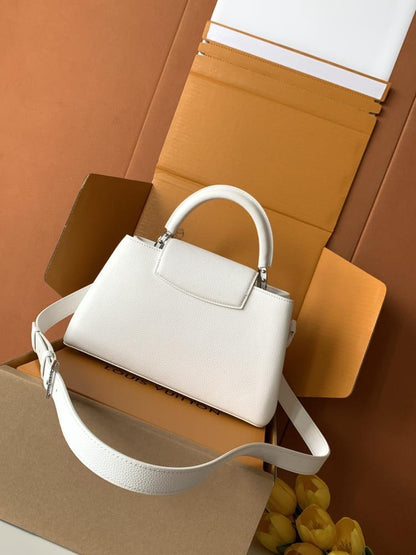 Leather Top Handle Bag