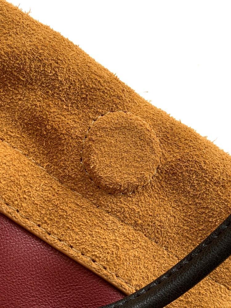 Black Suede Top Handle Bag