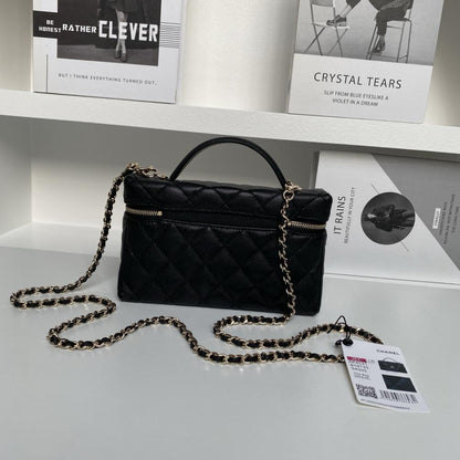 Calfskin Top Handle Bag