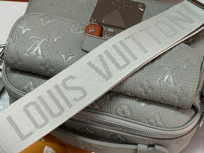 Modern Luxury Monogram Leather Shoulder Bag – Limited Edition