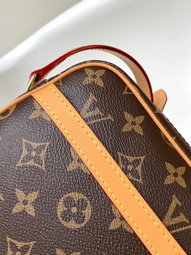 Luxury Refined Monogram Leather Crossbody Bag