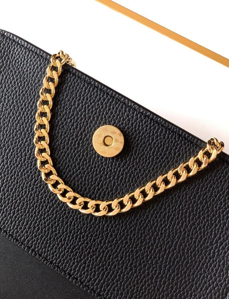 Italian-Inspired Stylish Studded Calfskin Shoulder Bag