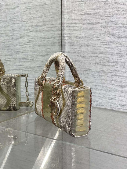 Refined Leather Top Handle Bag