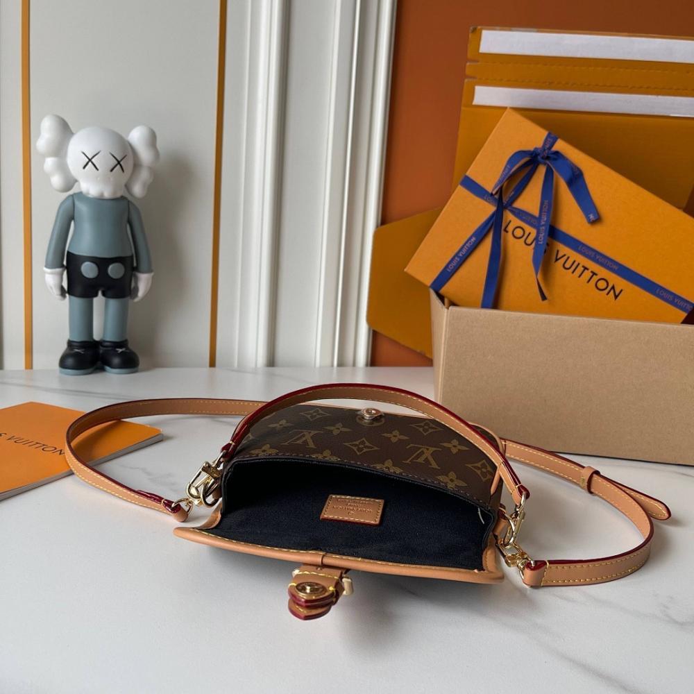 Diane Monogram Calfskin Shoulder Bag