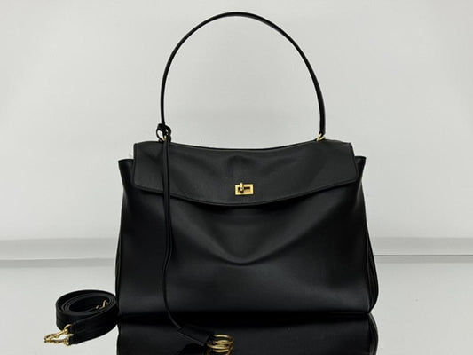 Luxury Leather Top Handle Bag