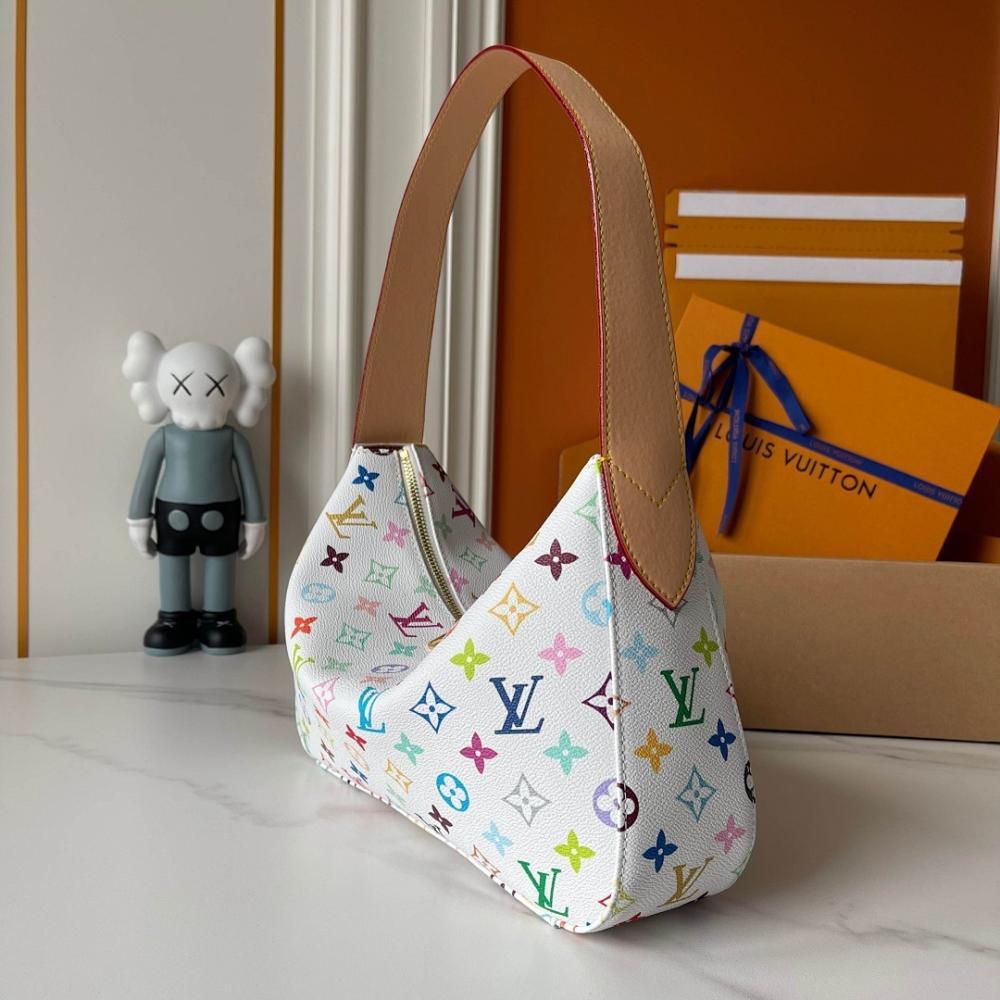 Luxury Elegant Monogram Leather Top Handle Bag