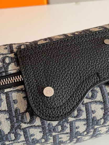 Stylish Refined Black Printed Calfskin Shoulder Bag