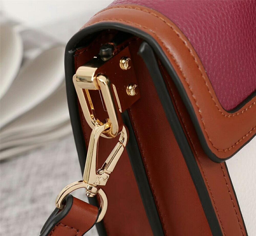 Dauphine Black Calfskin Shoulder Bag