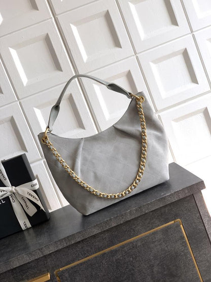 Suede Hobo Bag