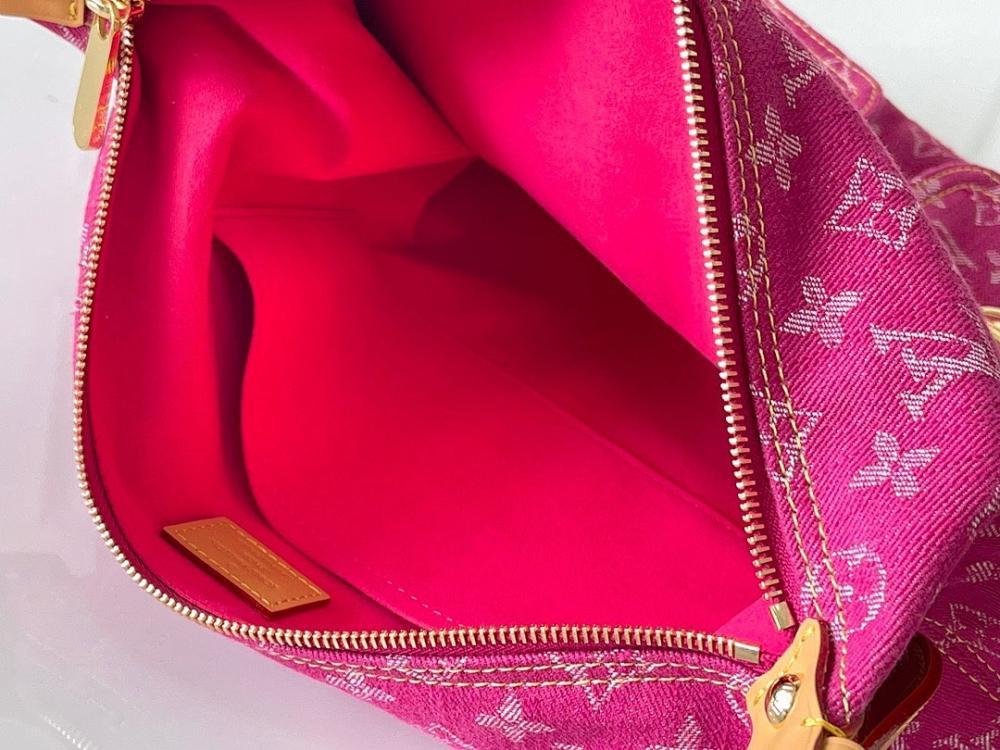 Modern Elegant Pink Denim Crossbody Bag