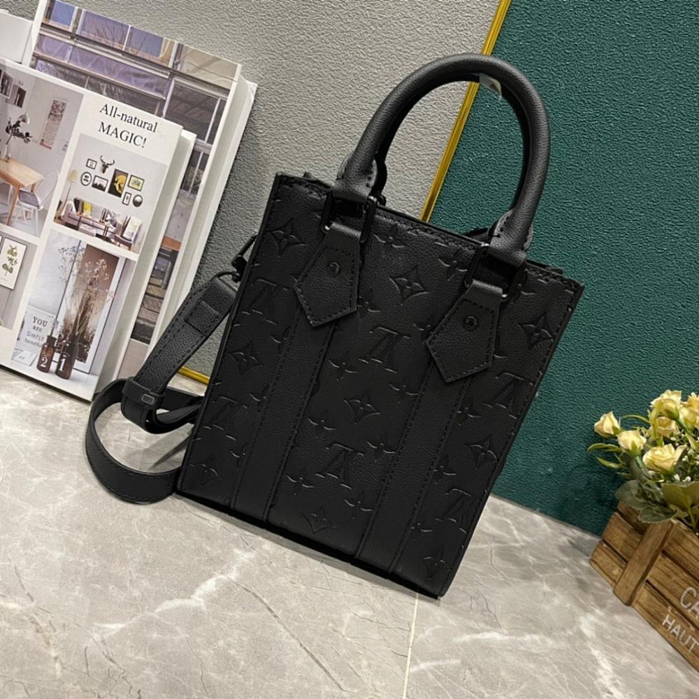 Stylish Refined Monogram Leather Shoulder Bag
