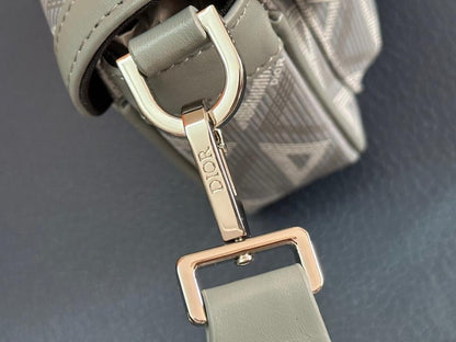 Luxury Stylish Grey Leather Shoulder Bag