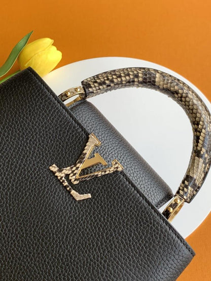 Calfskin Top Handle Bag