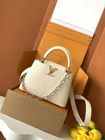 Leather Top Handle Bag