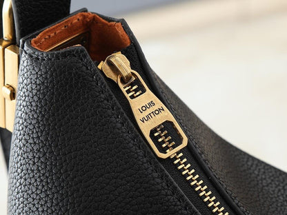 Modern Luxury Monogram Leather Top Handle Bag