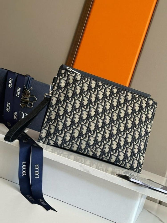Modern Refined Black Printed Calfskin Top Handle Bag