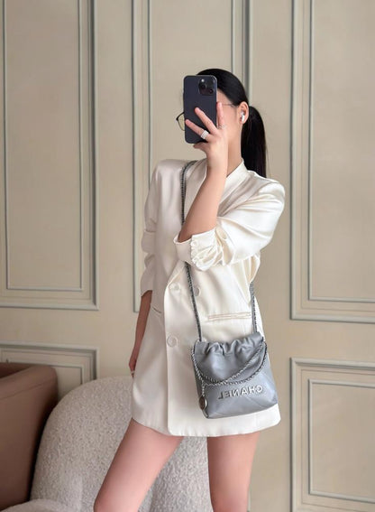 Classic Leather Top Handle Bag
