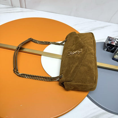 Suede Top Handle Bag