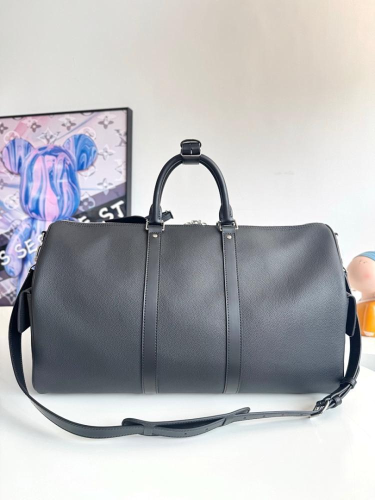 Keepall Monogram Leather Travel Bag