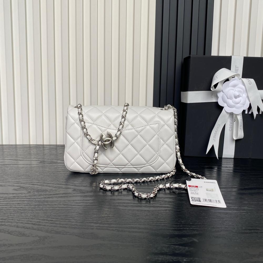Gold Leather Top Handle Bag