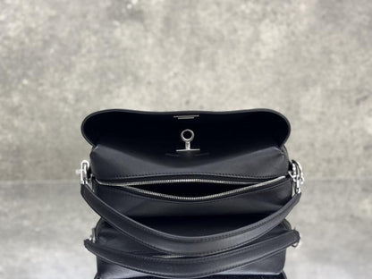 Luxury Leather Top Handle Bag